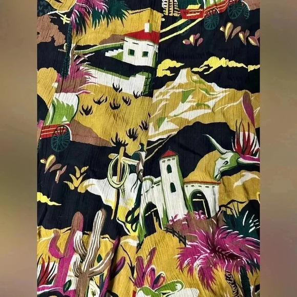 Vintage City Clothing Co Southwest Print Midi Skirt Size Small - Picture 4 of 12
